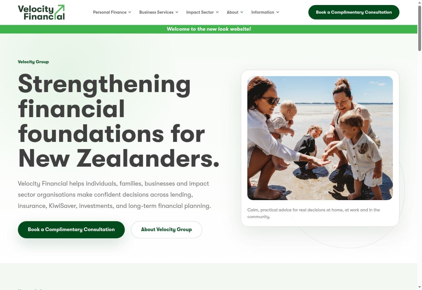 Velocity Financial — Financial advice website